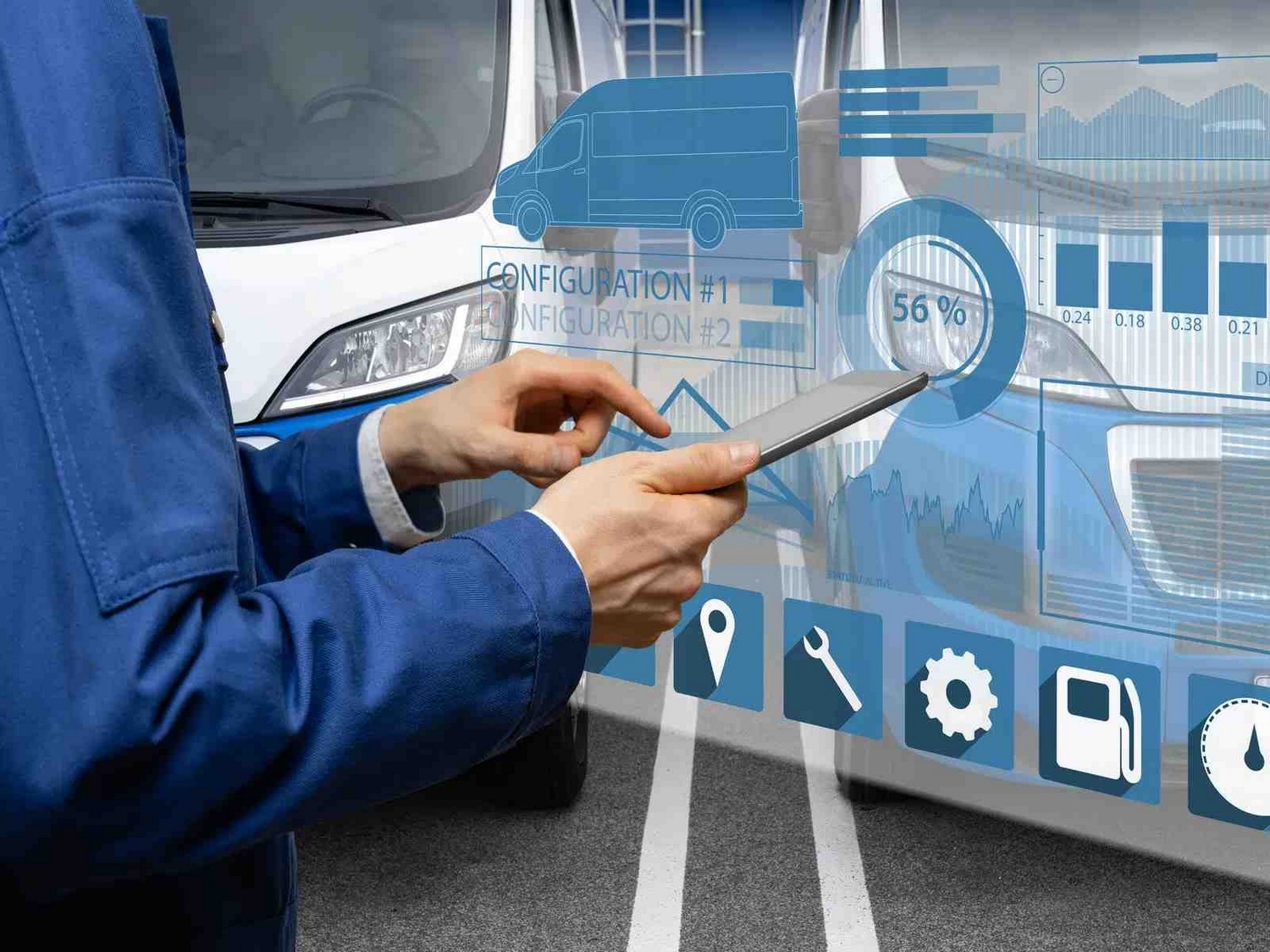 Dashboard de gestão de frota