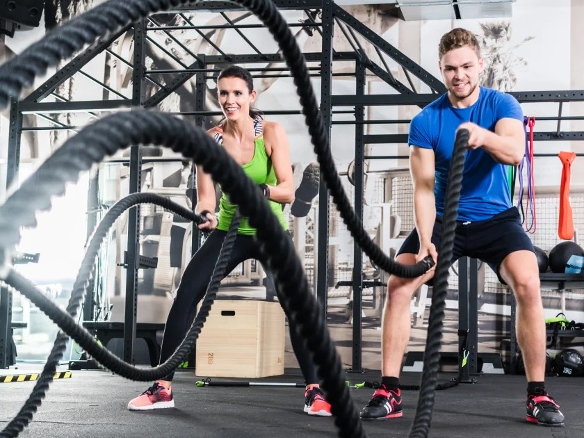 Interface do sistema de gestão de academia