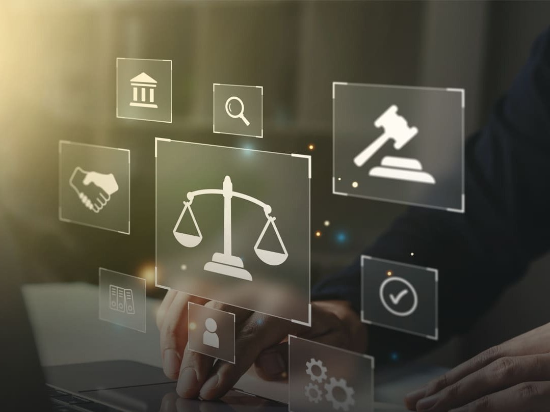 Interface do sistema de gestão jurídica