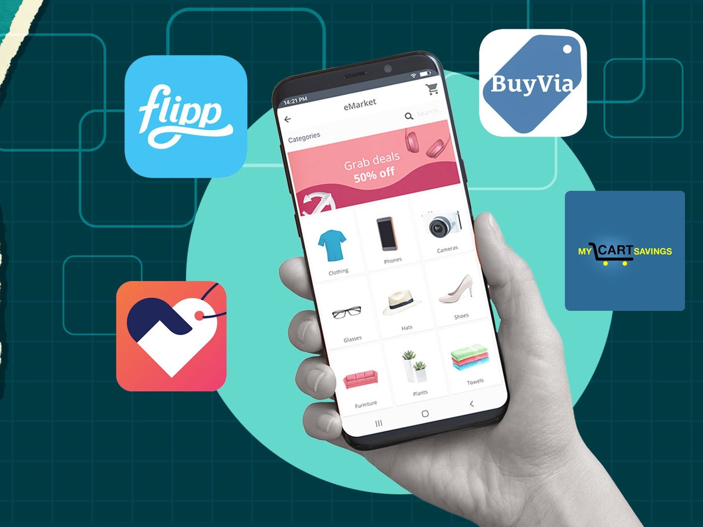 Interface da aplicação de promoções